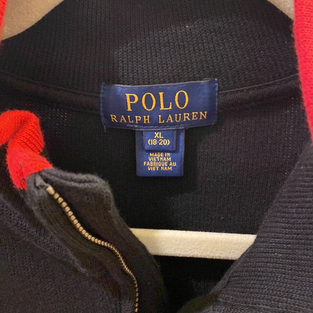2- Boys black Polo and class club pullovers size XL- 18/20 - Picture 2 of 7